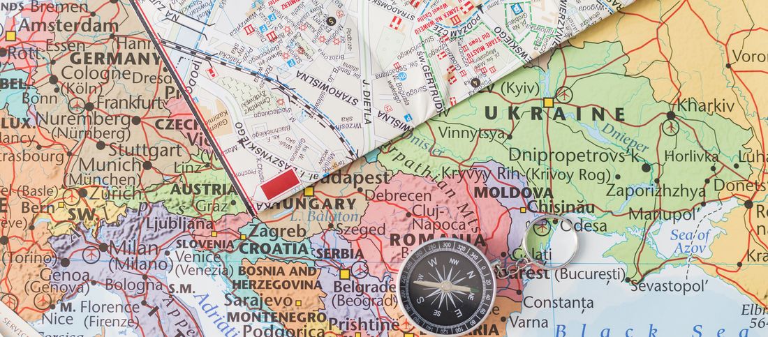 Границы, которые предстоит проехать при репатриации умершего из Люксембурга в Молдову. 